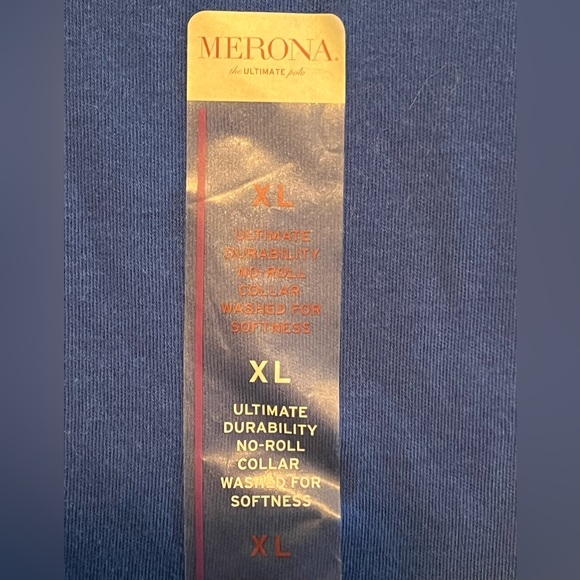 Merona Royal Blue XL Ultimate Polo with Black Contrast Tipping - Picture 5 of 8